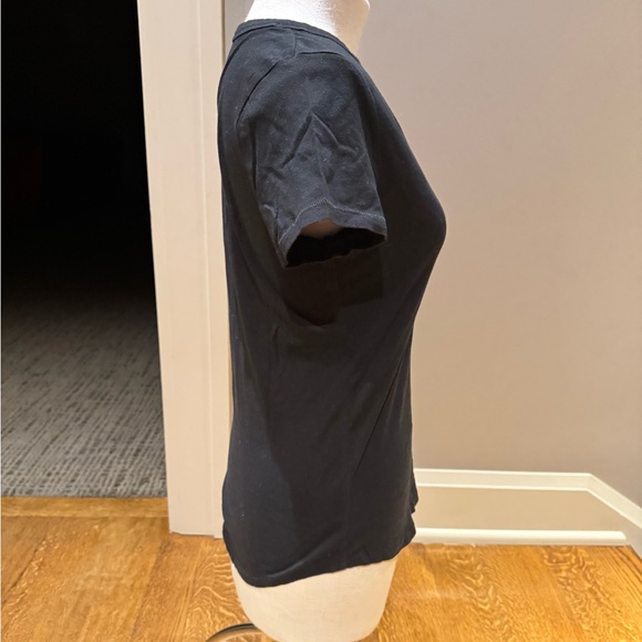 GAP Vintage Wash V-Neck Tee Black XS Pocket T-Shirt - Picture 5 of 8